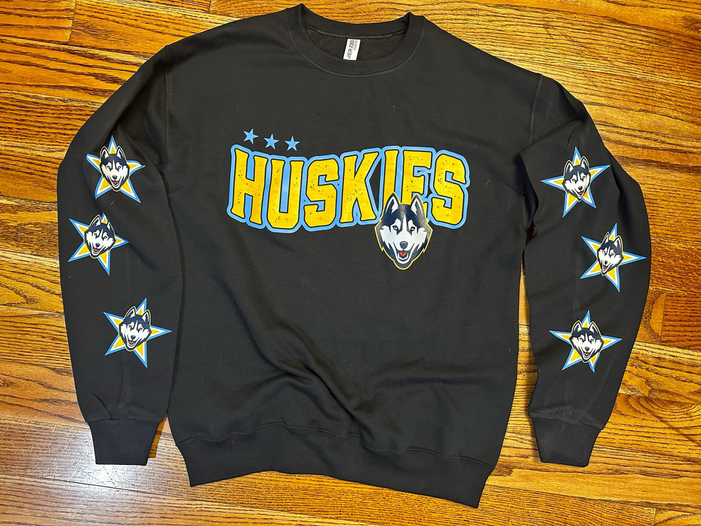 Huskies With Star Sleeves Sweatshirt