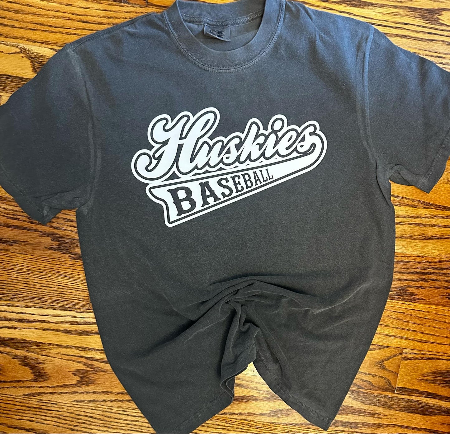 Huskies Baseball Old School Swoosh