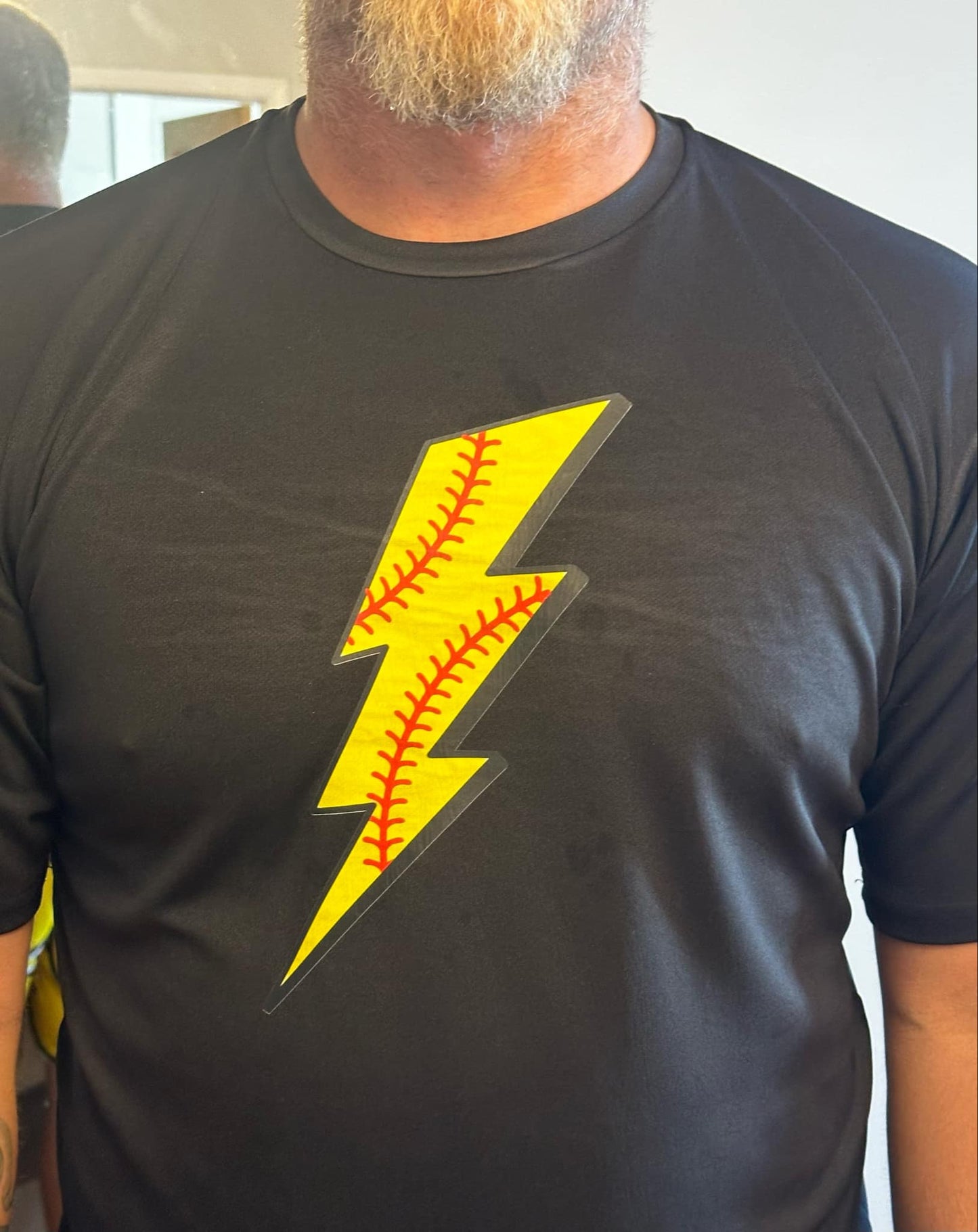 Softball Lightning Bolt