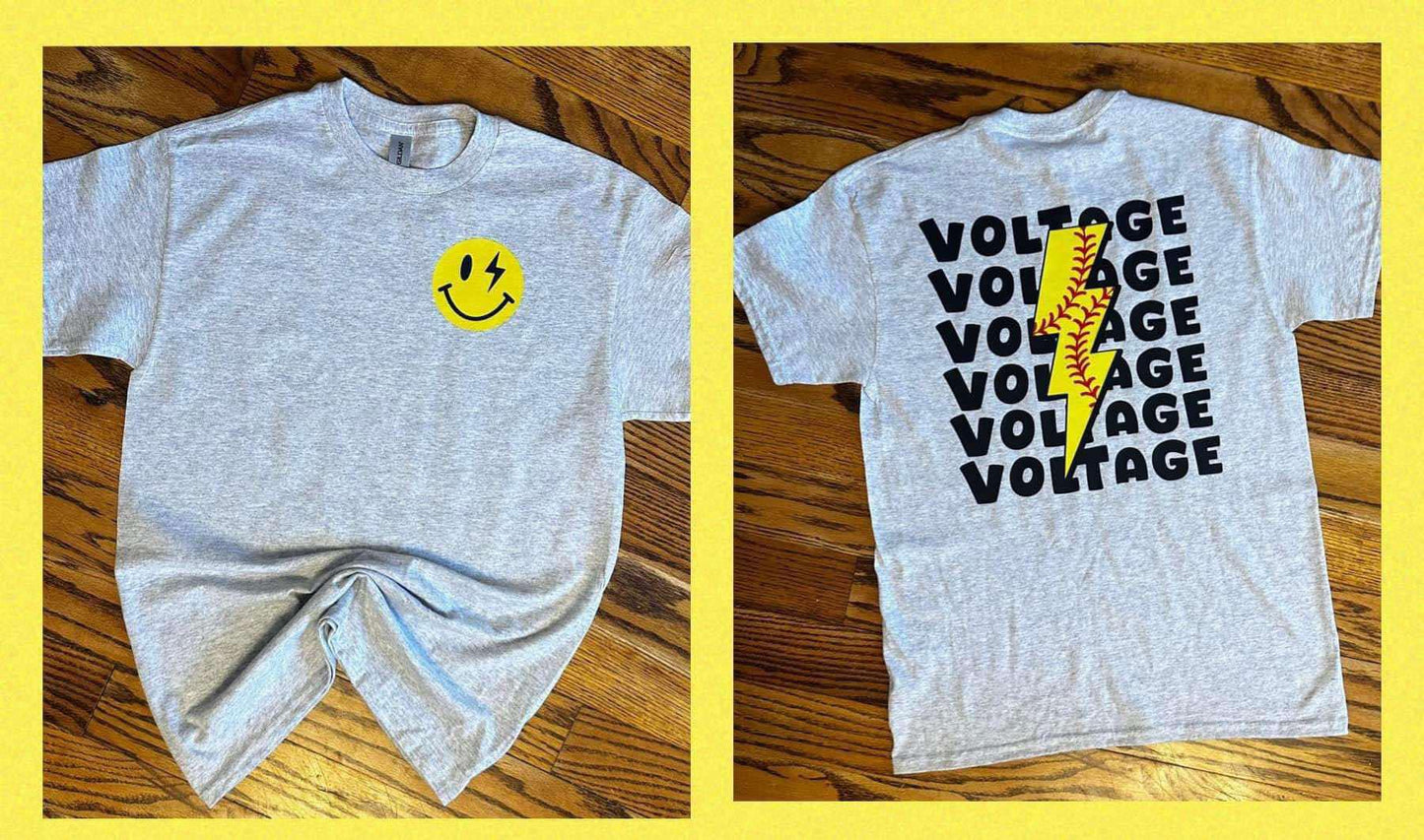 Voltage Smile and Softball Lightning Bolt