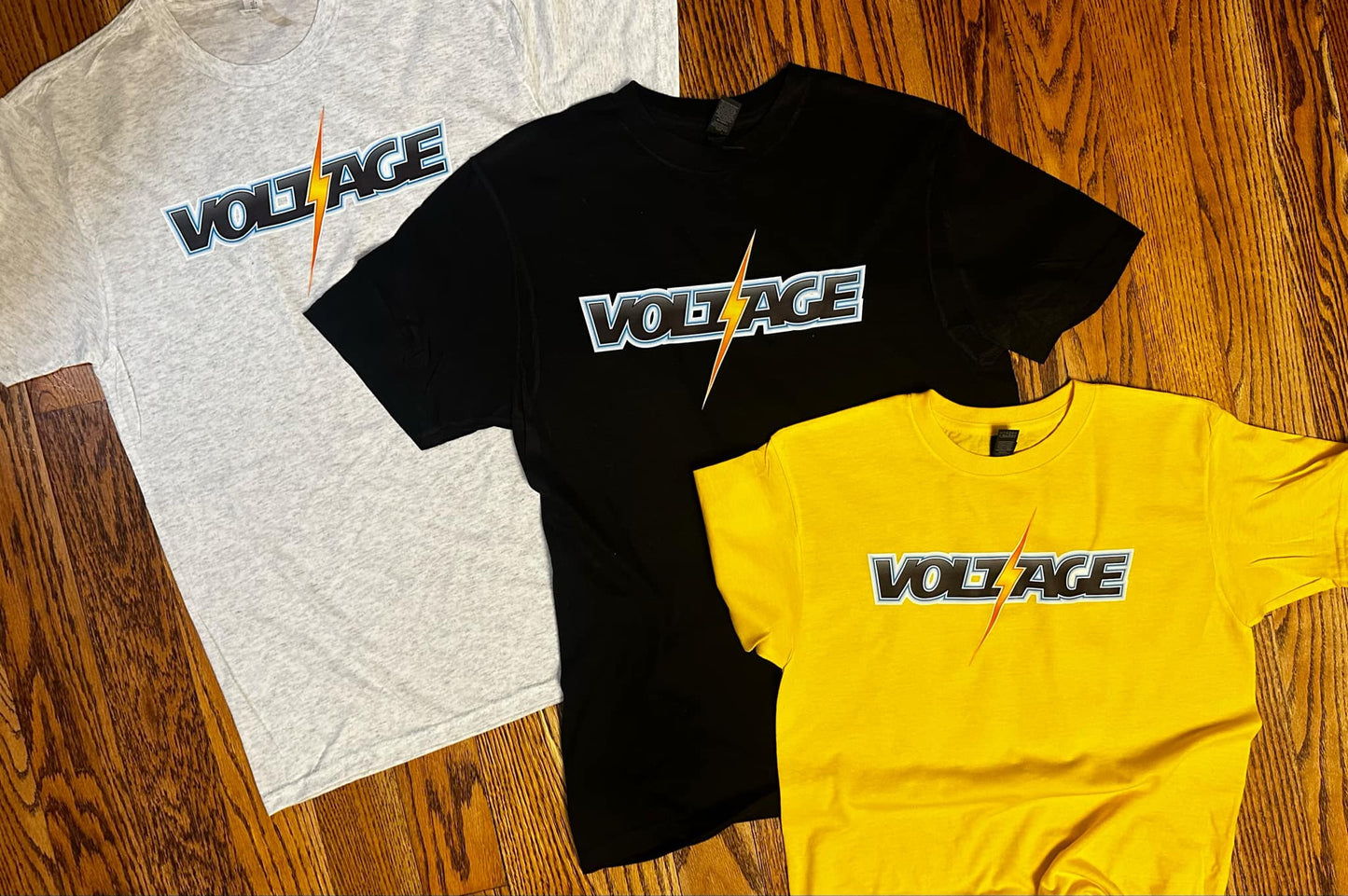 Voltage Lighting Bolt With Block Letters