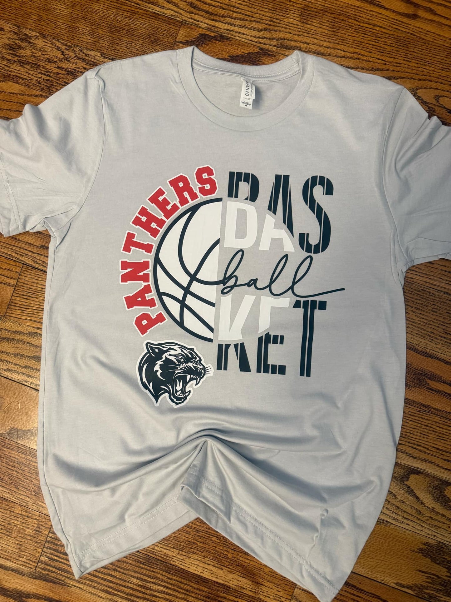 Panthers Basketball Red Letters