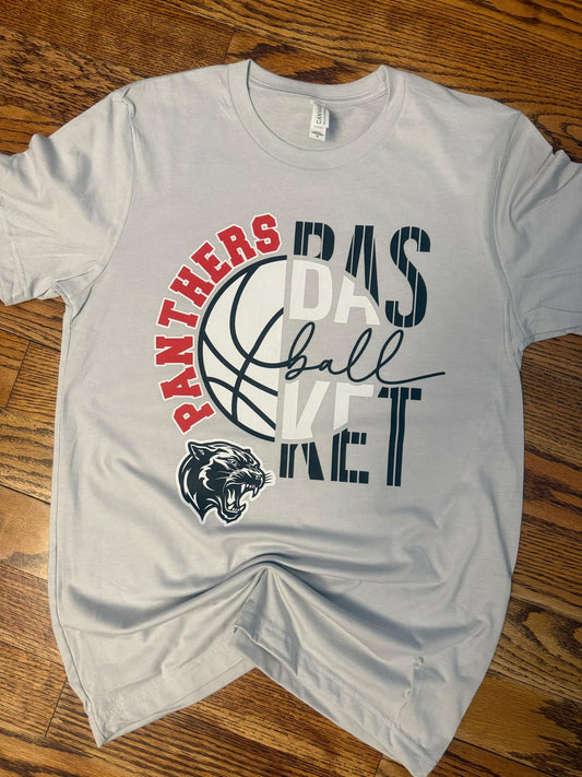 Panthers Basketball Red Letters