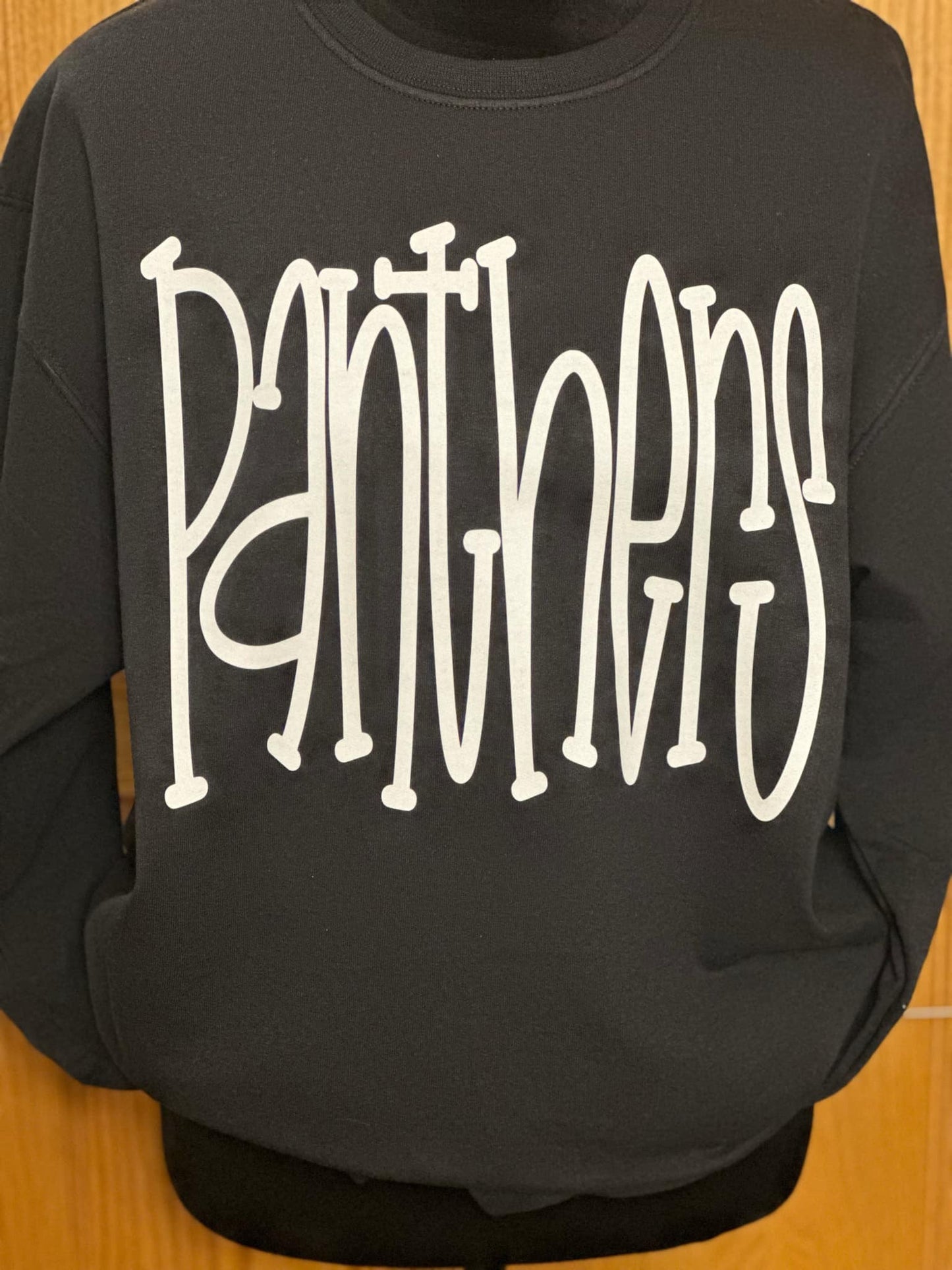 Panthers Large White Letters Sweatshirt