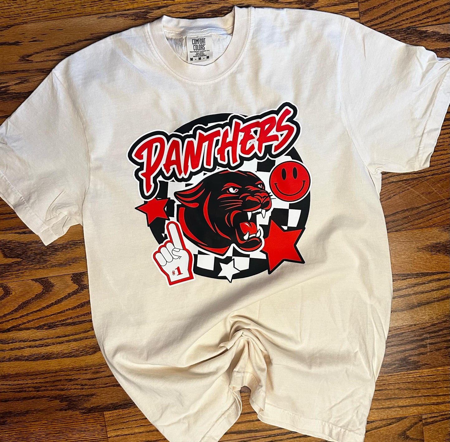 Panthers Red And Black Circle